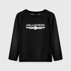 Детский лонгслив 3D Helldivers шутер