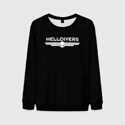 Мужской свитшот 3D Helldivers шутер