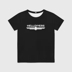 Детская футболка 3D Helldivers шутер