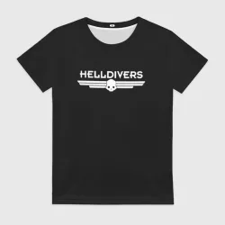 Женская футболка 3D Helldivers шутер