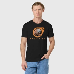 Мужская футболка хлопок Скуф лайф - фото 2
