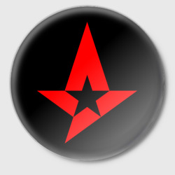 Астралис - красный логотип – Значок с принтом купить
