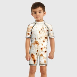 Детский купальный костюм 3D Текстура светлого лаваша - фото 2