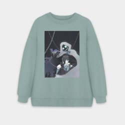 Женский свитшот oversize без начеса хлопок Ванитас Мемуары Ванитаса