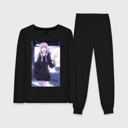 Женская пижама с лонгсливом хлопок Надзуна Нанакуса - Песнь ночных сов