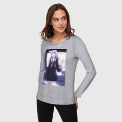 Женский лонгслив хлопок Надзуна Нанакуса - Песнь ночных сов - фото 2