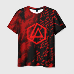 Linkin park red logo – Мужская футболка 3D с принтом купить со скидкой в -26%