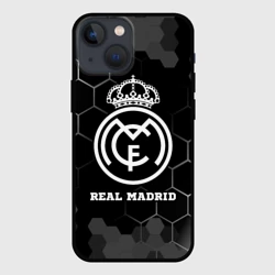 Чехол для iPhone 13 mini Real Madrid sport на темном фоне