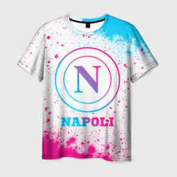 Napoli neon gradient style – Мужская футболка 3D с принтом купить со скидкой в -26%