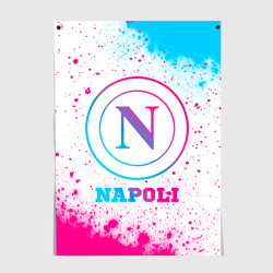 Napoli neon gradient style – Постер с принтом купить