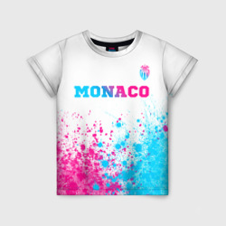Monaco neon gradient style посередине – Детская футболка 3D с принтом купить со скидкой в -33%