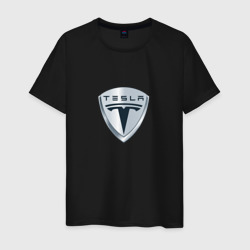 Tesla logo – Мужская футболка хлопок с принтом купить со скидкой в -20%