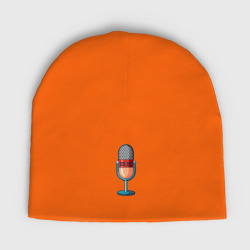 Микрофон – Детская шапка демисезонная с принтом купить