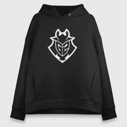 Женское худи Oversize хлопок G2 - команда