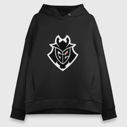 Женское худи Oversize хлопок G2 esports team