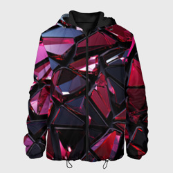 Темный абстрактный рубин – Мужская куртка 3D с принтом купить со скидкой в -10%