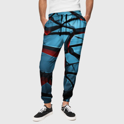Объемная плитка  абстракции – Мужские брюки 3D с принтом купить