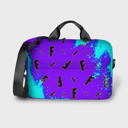 Сумка для ноутбука 3D Fortnite neon steel colors epic