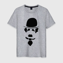 Чаплин лого – Мужская футболка хлопок с принтом купить со скидкой в -20%