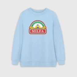 Женский свитшот oversize без начеса хлопок Milfa милфа