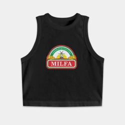 Женская укороченная майка-топ хлопок Milfa милфа