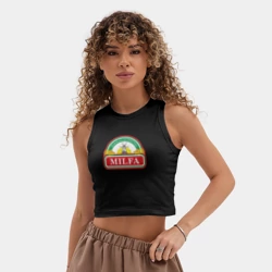 Женская укороченная майка-топ хлопок Milfa милфа - фото 2