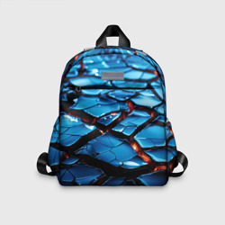Синие поломанные камни – Детский рюкзак 3D с принтом купить со скидкой в -33%