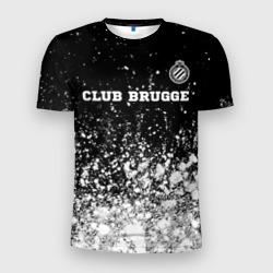 Club Brugge sport на темном фоне посередине – Мужская футболка 3D Slim с принтом купить со скидкой в -9%