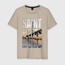 Санкт-Петербург вантовый мост – Мужская футболка хлопок с принтом купить со скидкой в -20%