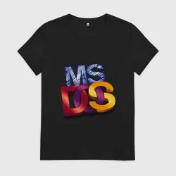 Женская футболка хлопок Ms DOS