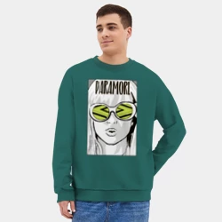 Мужской свитшот oversize без начеса хлопок Paramore - Hayley Williams - фото 2