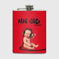 Фляга Papa Roach - baby with headphones