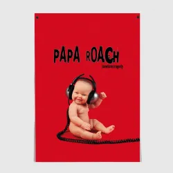 Постер Papa Roach - baby with headphones