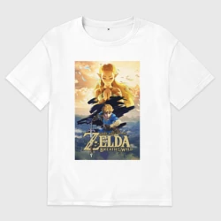 Женская футболка хлопок Oversize Легенда о зельде