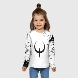 Детский лонгслив 3D Квейк краски текстура гейм - фото 2