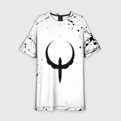 Детское платье 3D Квейк краски текстура гейм