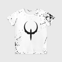 Детская футболка 3D Квейк краски текстура гейм