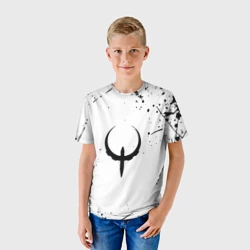 Детская футболка 3D Квейк краски текстура гейм - фото 2