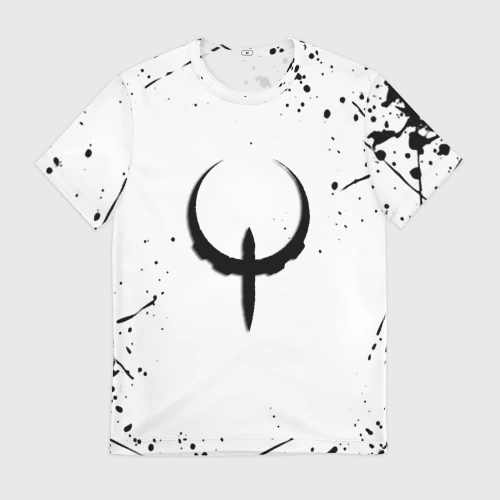 Мужская футболка 3D Квейк краски текстура гейм