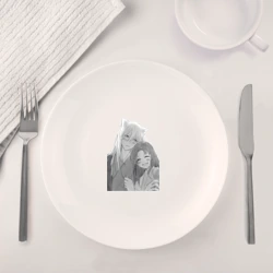 Набор: тарелка + кружка Очень приятно Бог Томоэ - фото 2