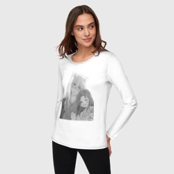 Женский лонгслив хлопок Очень приятно Бог Томоэ - фото 2