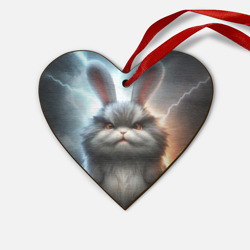 Деревянная игрушка Сердце Грозный заяц