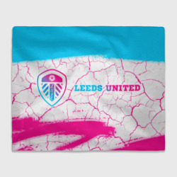 Leeds United neon gradient style по-горизонтали – Плед с принтом купить со скидкой в -14%