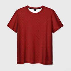 Узор с изображением красных колец – Мужская футболка 3D с принтом купить со скидкой в -26%