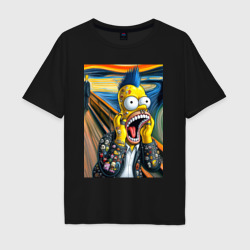 Гомер Симпсон кричит - панк мем нейросеть – Мужская футболка хлопок Oversize с принтом купить со скидкой в -16%