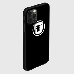 Чехол для iPhone 12 Pro Max FIAT logo white - фото 2