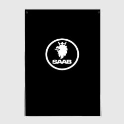 Постер Saab avto logo