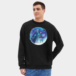Мужской свитшот oversize без начеса хлопок Невеста чародея Элиас Эйнсворт - фото 2