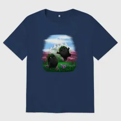 Мужская футболка хлопок Oversize Духи леса