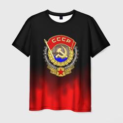 СССР патриотический значок с серпом – Мужская футболка 3D с принтом купить со скидкой в -26%